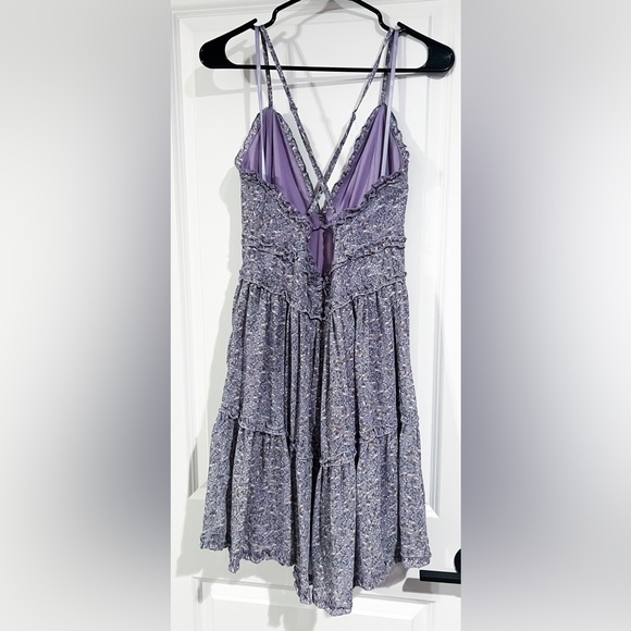 She + Sky Lavender Floral Dress - Picture 2 of 4